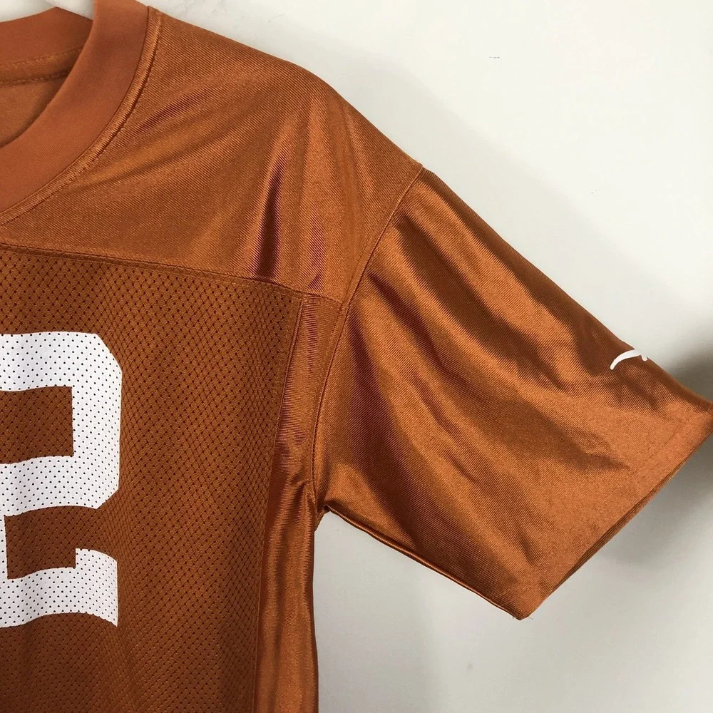 University Of Texas Longhorns NCAA #12  Jersey Sz Youth (14/16) Orange Football